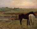 Pferde auf einer Wiese 1871 Edgar Degas